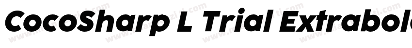 CocoSharp L Trial Extrabold字体转换